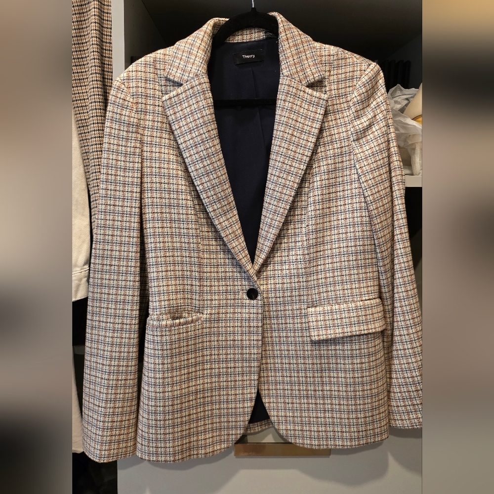 Classic Checkered Blazer for Women